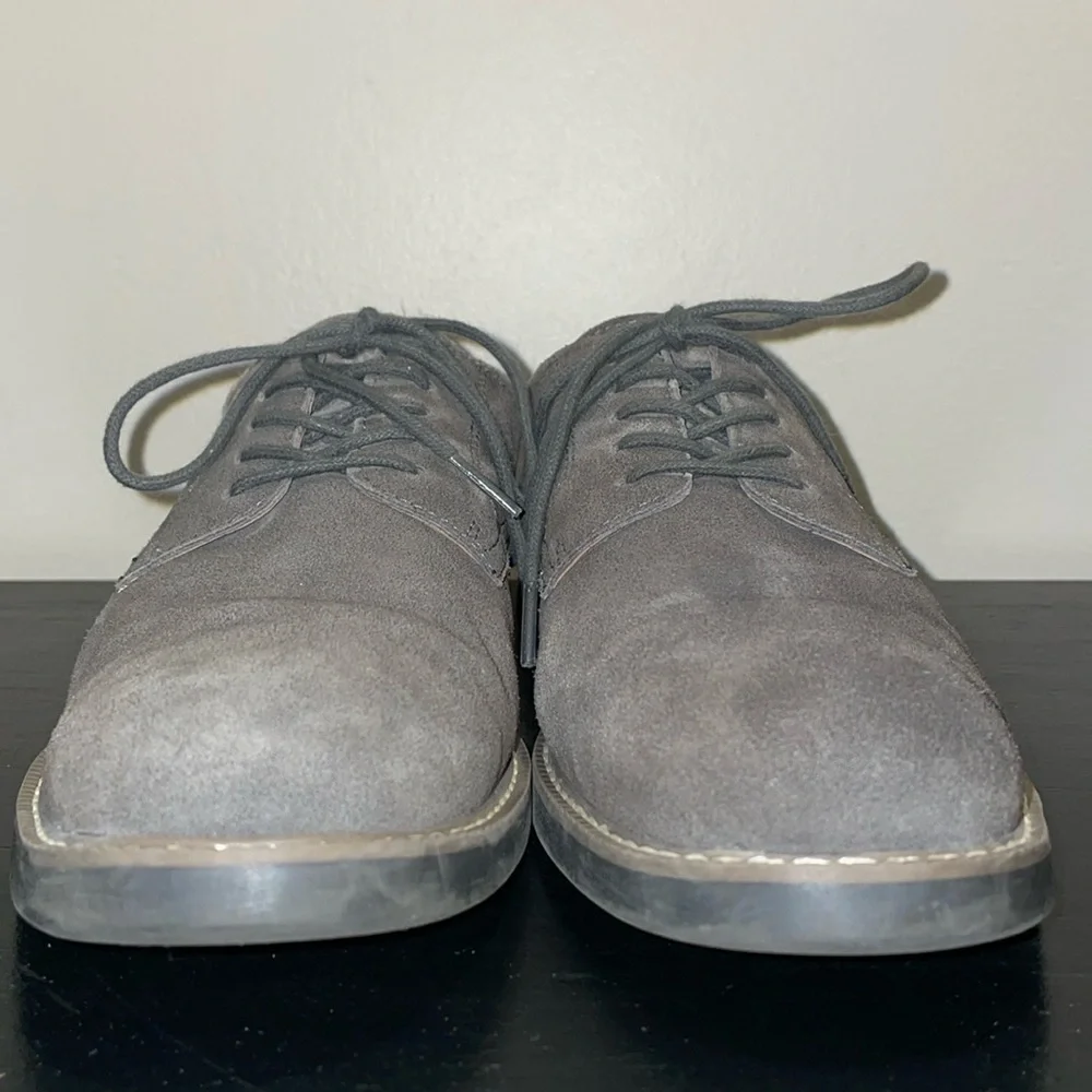 Anthropologie G.H. Bass Pasadena Suede Nubuck Lace Up Loafers.‎  Size 8.5 Wide.